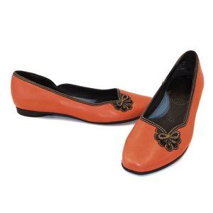 Indigo by Clarks Papaya Leather Boho Embellished Flats